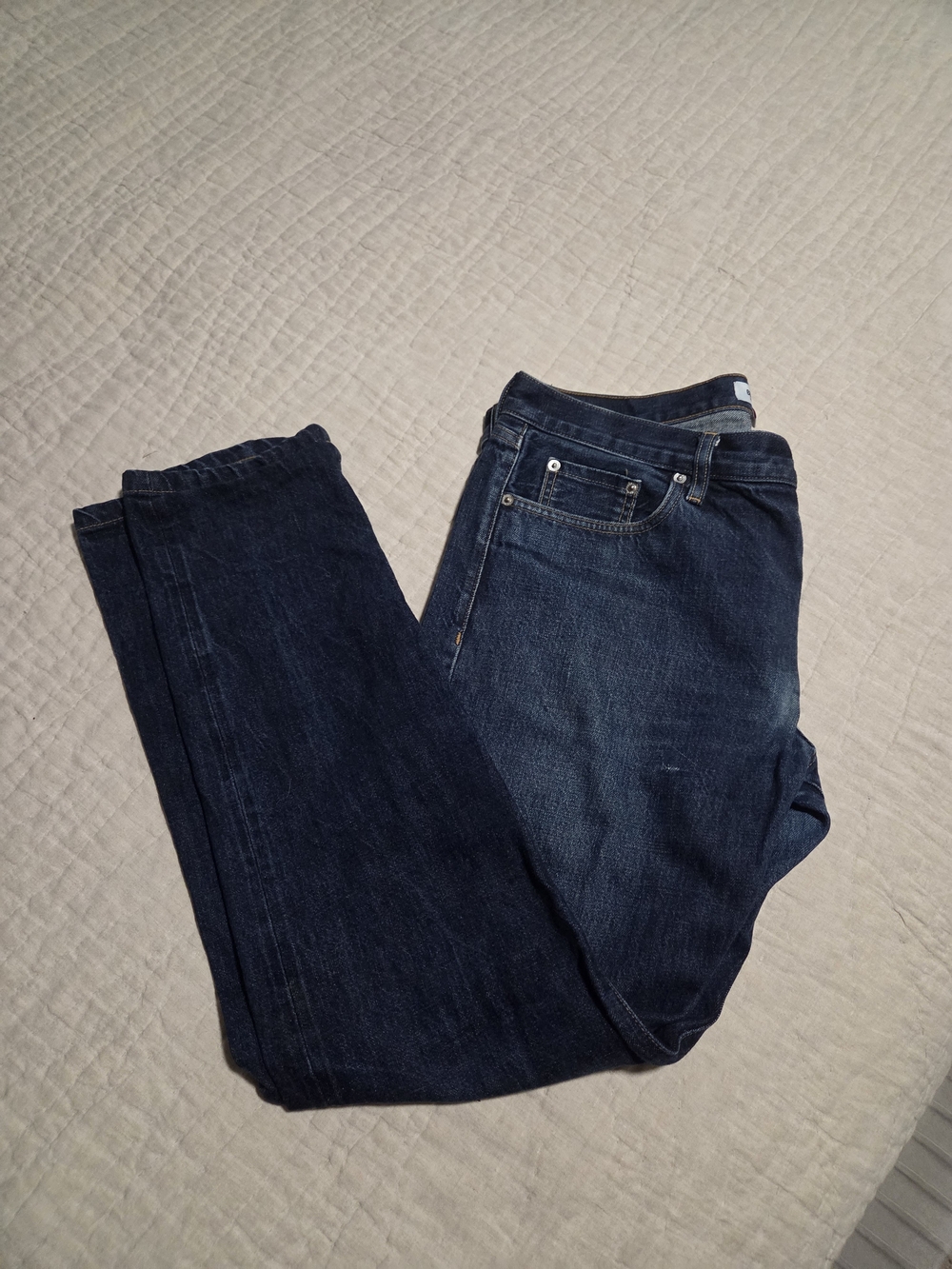 Buck Mason Slim Fit Jeans – Men's 36x31 – Made in USA – Dark Indigo